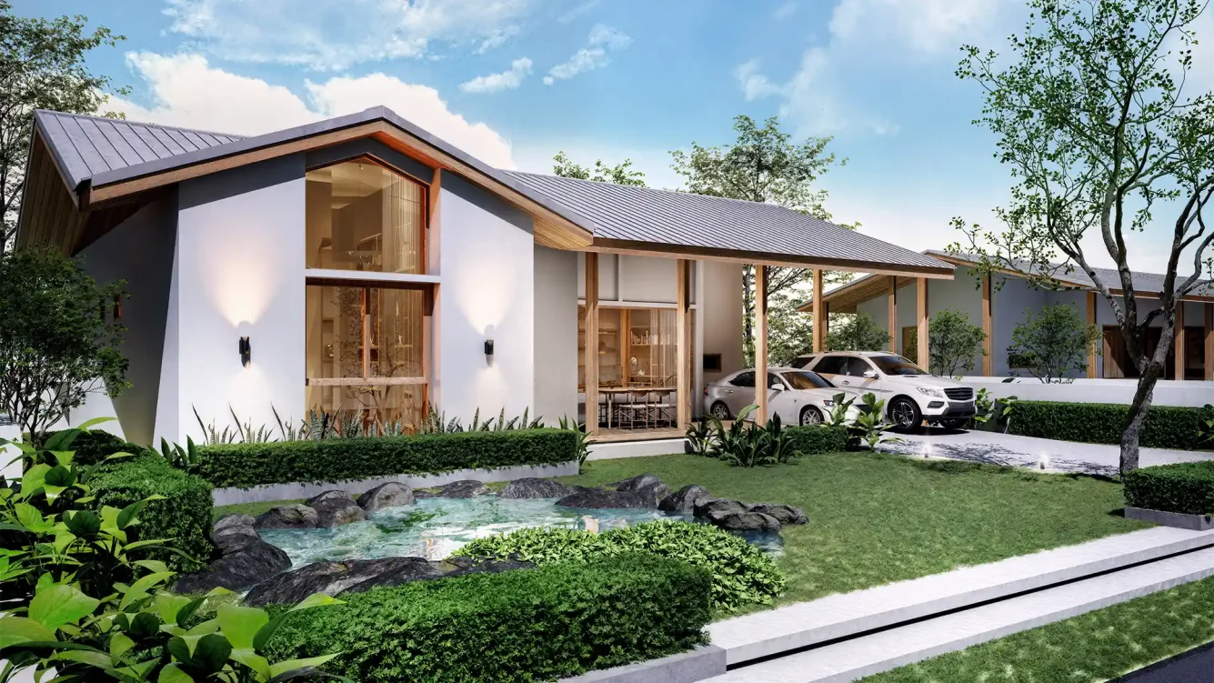 สวนหน้าบ้าน บ้านทรัพย์ภิรมย์
